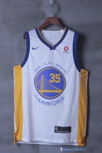 Maillot NBA Pas Cher Golden State Warriors Kevin Durant 35 Blanc 2017/18