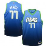 Dallas Mavericks Luka Doncic Nike Blue Swingman Jersey Jersey – City Edition