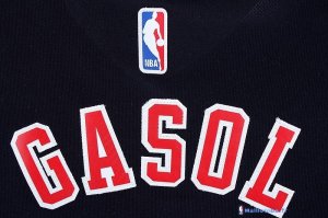 Maillot NBA Pas Cher Chicago Bulls Pau Gasol 16 Noir MC