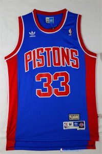 Maillot NBA Pas Cher Detroit Pistons Grant Hill 33 Retro Bleu