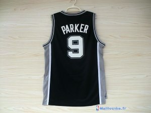 Maillot NBA Pas Cher San Antonio Spurs Tony Parker 9 Noir