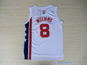 Maillot ABA Pas Cher Brooklyn Nets Willams 8 Blanc