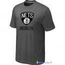 T-Shirt NBA Pas Cher Brooklyn Nets Gris Fer 01