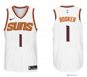 Maillot NBA Pas Cher Phoenix Suns Devin Booker 1 Blanc Association 2017/18