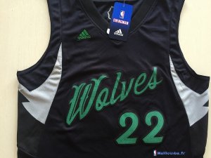 Maillot NBA Pas Cher Noël Minnesota Timberwolves Andrew Wiggins 22 Noir