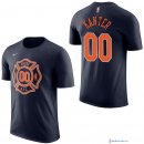 Maillot Manche Courte New York Knicks Enes Kanter 0 Marine 2017/18