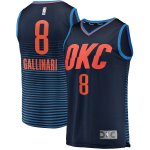 Oklahoma City Thunder Danilo Gallinari Fanatics Branded Navy Fast Break Player Jersey - Statement Edition