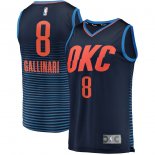 Oklahoma City Thunder Danilo Gallinari Fanatics Branded Navy Fast Break Player Jersey - Statement Edition