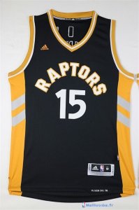 Maillot NBA Pas Cher Toronto Raptors Anthony Bennett 15 Noir Jaune