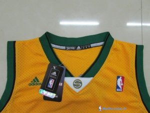 Maillot NBA Pas Cher Seattle Supersonics Kevin Durant 35 Jaune