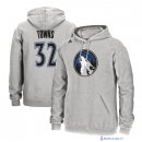 Sweat Capuche NBA Minnesota Timberwolves Karl Anthony 32 Towns Gris