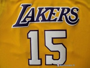 Maillot NBA Pas Cher Los Angeles Lakers Metta World 15 Peace Jaune