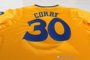 Maillot NBA Pas Cher Noël Golden State Curry 30 Jaune