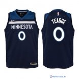 Maillot NBA Pas Cher Minnesota Timberwolves Junior Jeff Teague 0 Marine Icon 2017/18