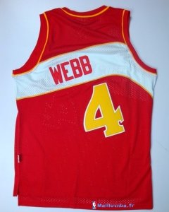 Maillot NBA Pas Cher Atlanta Hawks Webb 4 Rouge