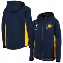 Indiana Pacers Nike Navy Team Logo Showtime Performance Raglan Full-Zip Hoodie