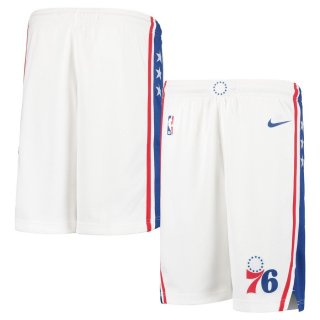 Philadelphia 76ers Nike White Team Swingman Association Performance Shorts