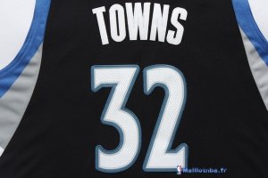 Maillot NBA Pas Cher Minnesota Timberwolves Karl Anthony 32 Towns Noir