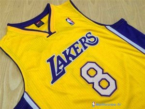 Maillot NBA Pas Cher Los Angeles Lakers Kobe Bryant 8 Jaune Pourpre