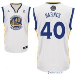 Maillot NBA Pas Cher Golden State Warriors Harrison Barnes 40 Blanc