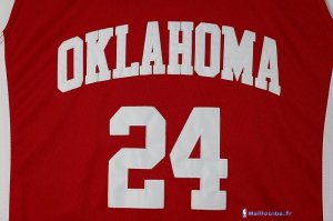 Maillot NCAA Pas Cher Oklahoma Buddy Hield 24 Rouge