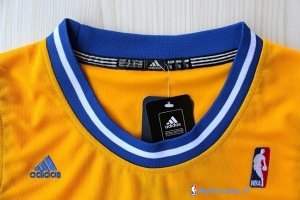 Maillot NBA Pas Cher Golden State Warriors Stephen Curry 30 Retro Jaune