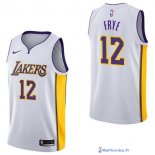 Maillot NBA Pas Cher Los Angeles Lakers Channing Frye 12 Blanc Association 2017/18