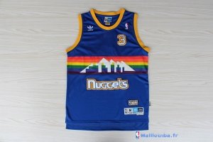 Maillot NBA Pas Cher Denver Nuggets Allen Iverson 3 Bleu Profond