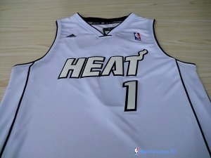 Maillot NBA Pas Cher Miami Heat Chris Bosh 1 Blanc