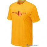 T-Shirt NBA Pas Cher Houston Rockets Jaune