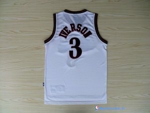 Maillot NBA Pas Cher Philadelphia Sixers Allen Iverson 3 Retro Blanc