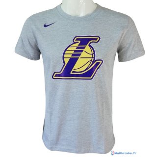 Maillot NBA Pas Cher Los Angeles Lakers Nike Gris