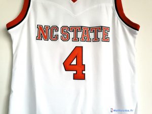 Maillot NCAA Pas Cher North Carolina JR. Smith 4 Blanc