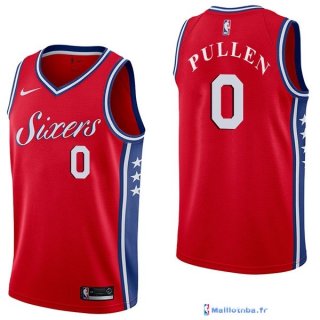 Maillot NBA Pas Cher Philadelphia Sixers Jacob Pullen 0 Rouge Statement 2017/18