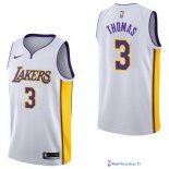 Maillot NBA Pas Cher Los Angeles Lakers Isaiah Thomas 3 Blanc Association 2017/18