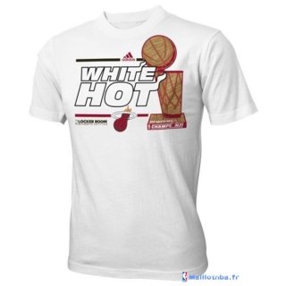T-Shirt NBA Pas Cher Miami Heat Blanc 2