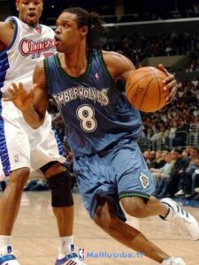 Maillot NBA Pas Cher Minnesota Timberwolves Latrell Sprewell 8 Retro Bleu