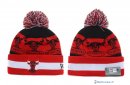 Tricoter un Bonnet NBA Chicago Bulls 2017 Blanc Rouge