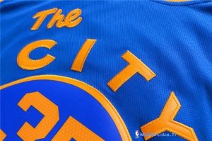 Maillot NBA Pas Cher Golden State Warriors Kevin Durant 35 City Bleu