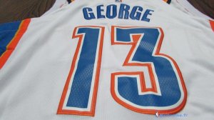 Maillot NBA Pas Cher Oklahoma City Thunder Paul George 13 Blanc Association 2017/18