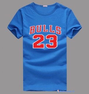 T-Shirt NBA Pas Cher Chicago Bulls Jordan 23 Bleu