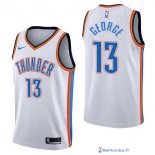 Maillot NBA Pas Cher Oklahoma City Thunder Paul George 13 Blanc Association 2017/18