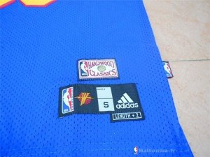 Maillot NBA Pas Cher Golden State Warriors Stephen Curry 30 Retro Bleu