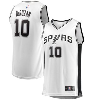 San Antonio Spurs DeMar DeRozan Fanatics Branded White Fast Break Player Replica Jersey - Association Edition