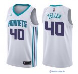Maillot NBA Pas Cher Charlotte Hornets Cody Zeller 40 Blanc Association 2017/18