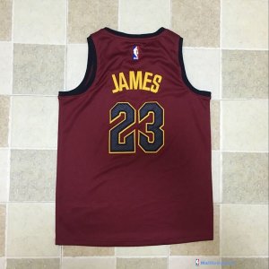 Maillot NBA Pas Cher Cleveland Cavaliers Junior LeBron James 23 Rouge 2017/18