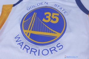 Maillot NBA Pas Cher Golden State Warriors Kevin Durant 35 Blanc 2017/18