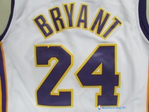 Maillot NBA Pas Cher Los Angeles Lakers Junior Kobe Bryant 24 Blanc