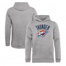 Oklahoma City Thunder Fanatics Branded Heathered Gray Primary Logo Pullover Hoodie