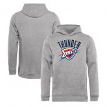 Oklahoma City Thunder Fanatics Branded Heathered Gray Primary Logo Pullover Hoodie